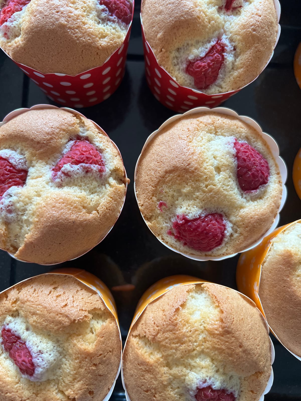 Muffiny z malinami